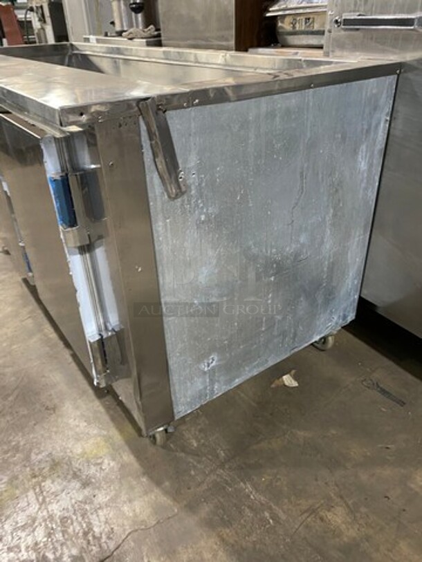 CoolTech 84' Refrigerated All Stainless Steel Prep Table! With Storage Space Underneath! On Casters!
Model CMPH-84BMO Serial 71418 120V/60Hz/ - Image 2 of 8