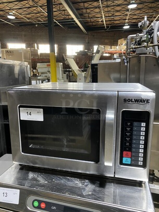 2016 Solwave Counter Top Commercial Microwave Oven! Model 180MVV1200T Serial 161101716! 120V 1 Phase!  - Image 1 of 8