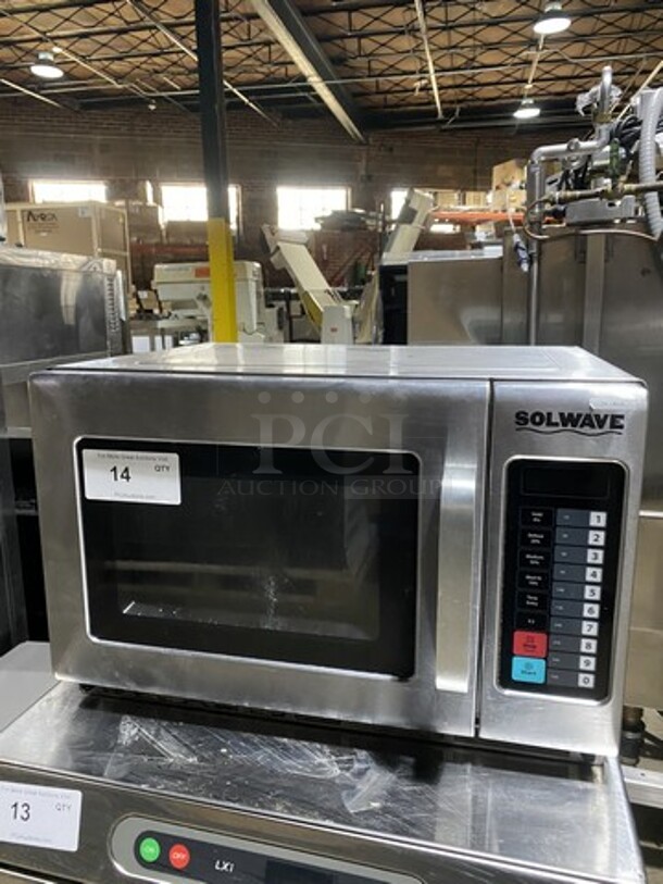 2016 Solwave Counter Top Commercial Microwave Oven! Model 180MVV1200T Serial 161101716! 120V 1 Phase! 