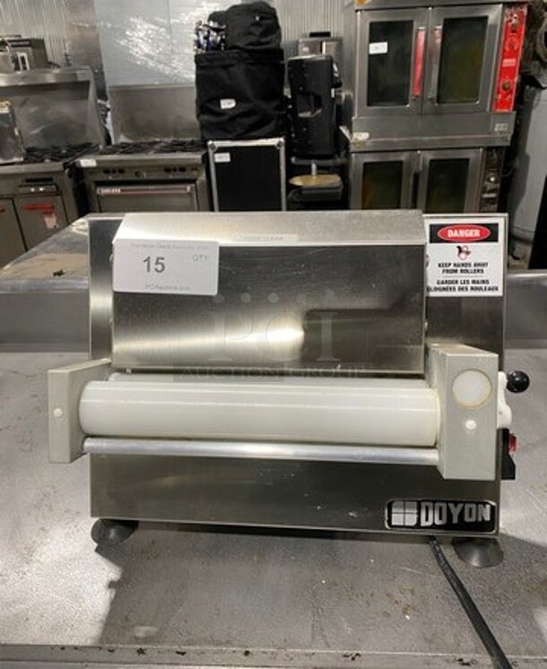 2018 Doyon Commercial Countertop Dough Sheeter! All Stainless Steel! Model: DL12SP SN: 166473 120V 1 Phase