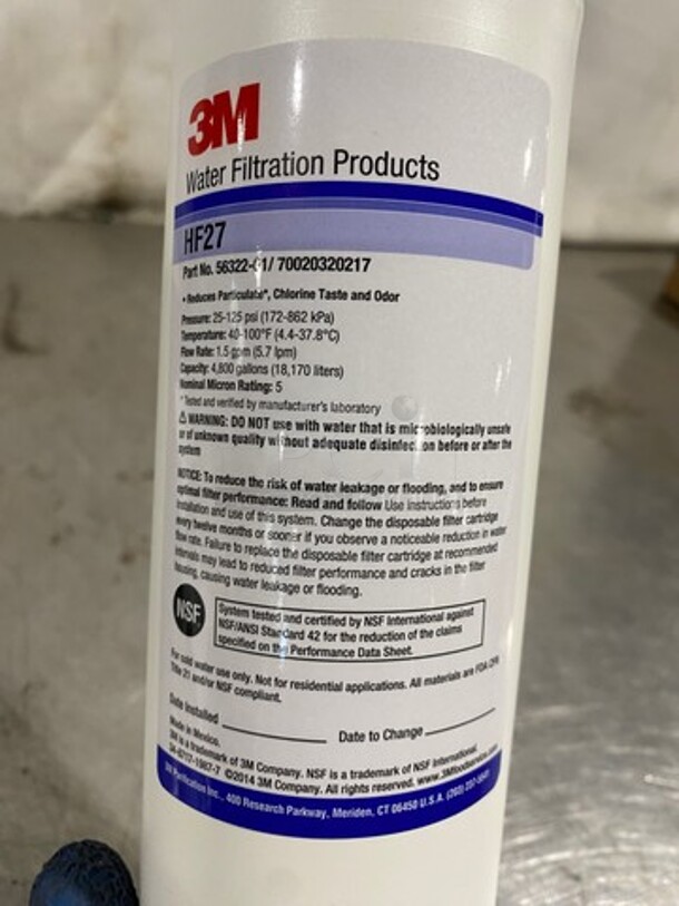 NEW! IN THE BOX! Water Filtration Replacement Cartridge! 2x Your Bid! - Image 4 of 5
