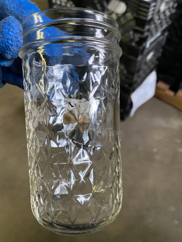 Ball 12 OZ Crystal Clear Jars! With Lids! 8x Your Bid! - Image 3 of 5