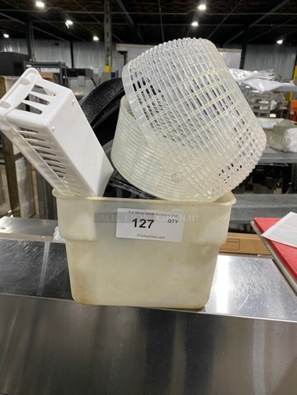 ALL ONE MONEY! MISCELLANEOUS! Includes Black Poly Bowls, Poly Baskets, And Much More! - Image 1 of 11