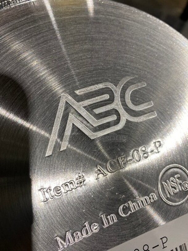 NEW! ABC Stainless Steel 8 1/2" Frying Pans! With Cool Touch Handles! 6x Your Bid! - Image 6 of 6