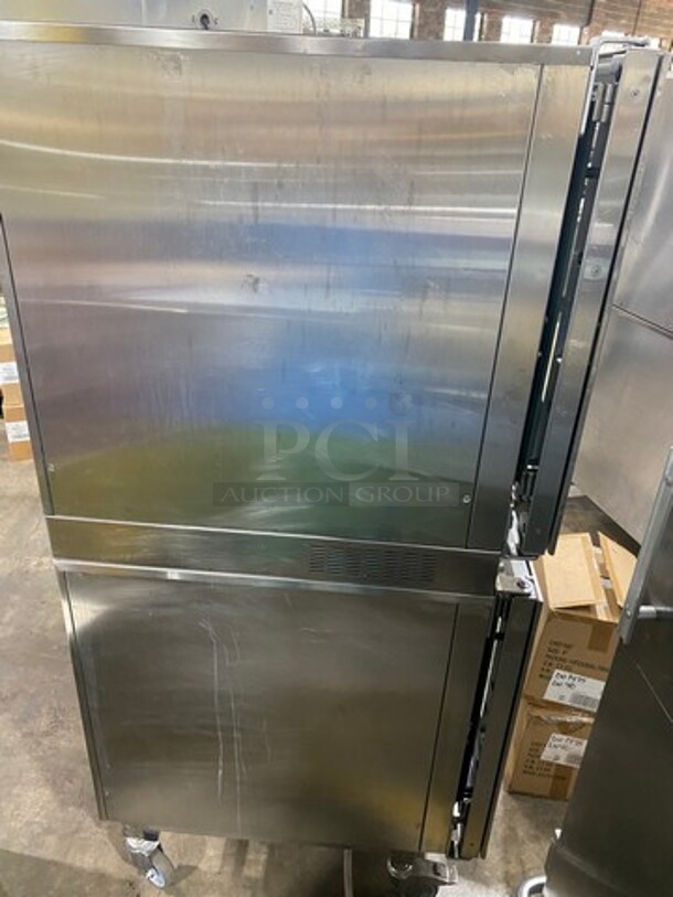 WOW! Blodgett By Houno Commercial Electric Powered Full-Size Double Deck Combi Convection Oven/ Streamer! With View Through Doors! All Stainless Steel! On Casters! 2x Your Bid Makes One Unit! WORKING WHEN REMOVED! Model: BCM61 208V 3 Phase - Image 8 of 8