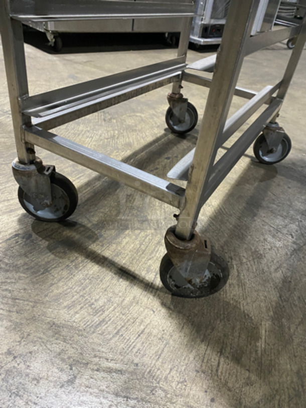 Metal Commercial Pan Transport Rack! Holds Full Size Trays! On Casters! - Image 4 of 4