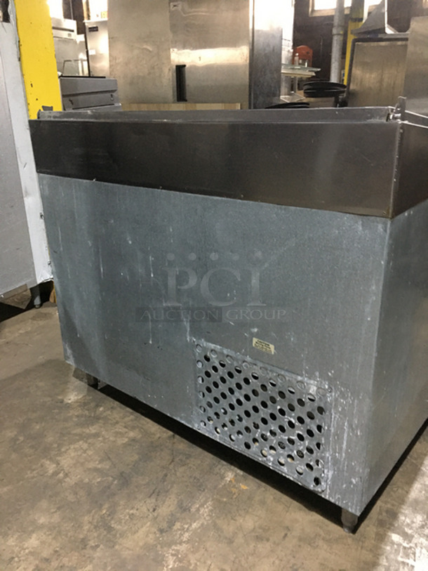 NICE! Leader Commercial Refrigerated Prep Table! With 2 Door Storage Area Underneath! All Stainless Steel! On Legs! - Image 4 of 9