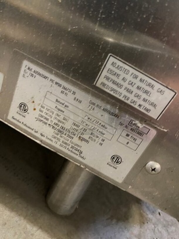 Electrolux Air-O-Convect Natural Gas Touch Line Combi Convection Oven! With View Through Door! Metal Oven Racks! All Stainless Steel! Model: AOS062GKP1 SN: 40510001 - Image 8 of 9