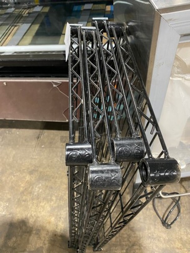 Commercial 4 Tier Shelf! With Poles! - Image 3 of 4