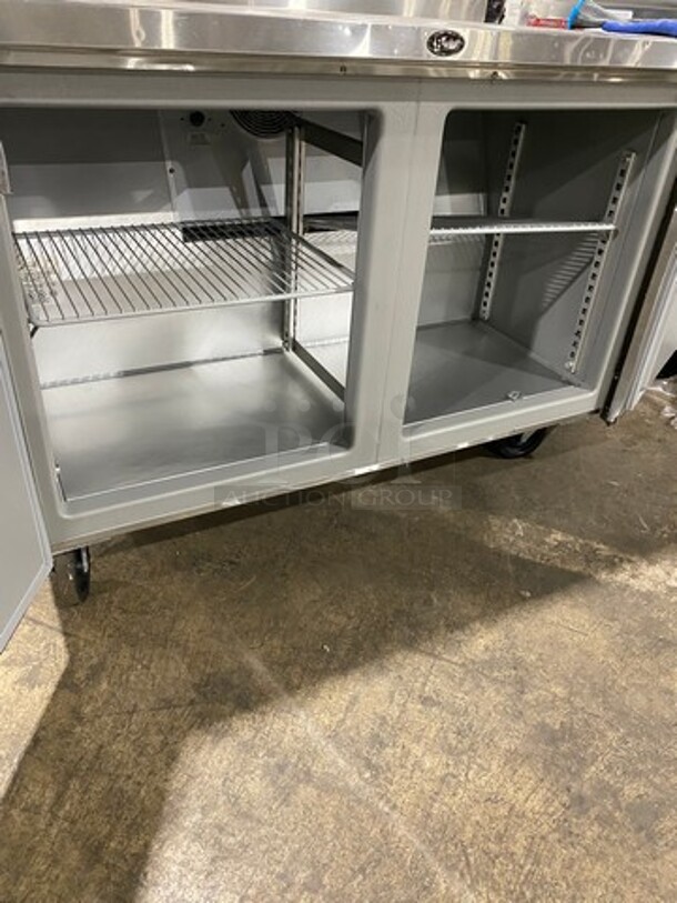 Randell Commercial 2 Door Lowboy/Worktop Cooler! All Stainless Steel! On Casters! Model: 93027M SN: T0200005620 115V 60HZ 1 Phase - Image 5 of 6