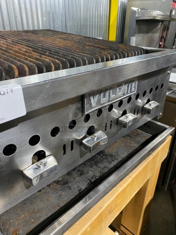 Vulcan Hart Commercial Countertop Natural Gas Powered Char Broiler Grill! Stainless Steel Body! On Small Legs! WORKING WHEN REMOVED! Model: VCCB25 SN: 637101178 - Image 10 of 10