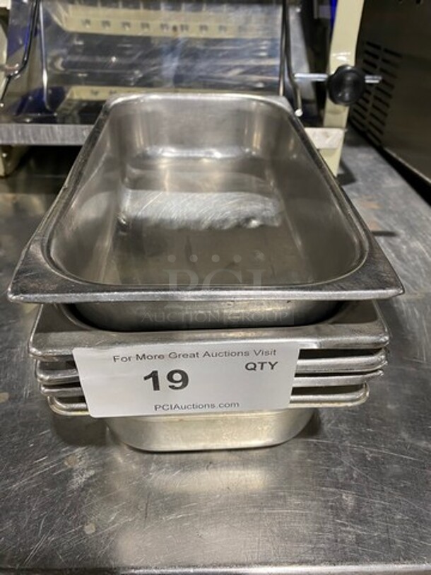 ALL ONE MONEY! Commercial Steam Table/ Prep Table Food Pans! All Stainless Steel! - Image 1 of 4