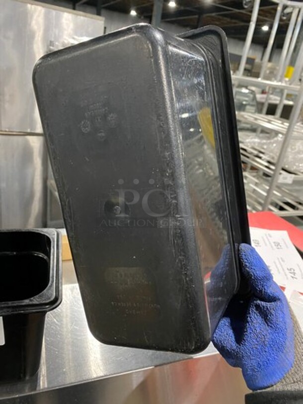 Cambro Assorted Size Black Poly Food Containers! 3x Your Bid! - Image 4 of 7