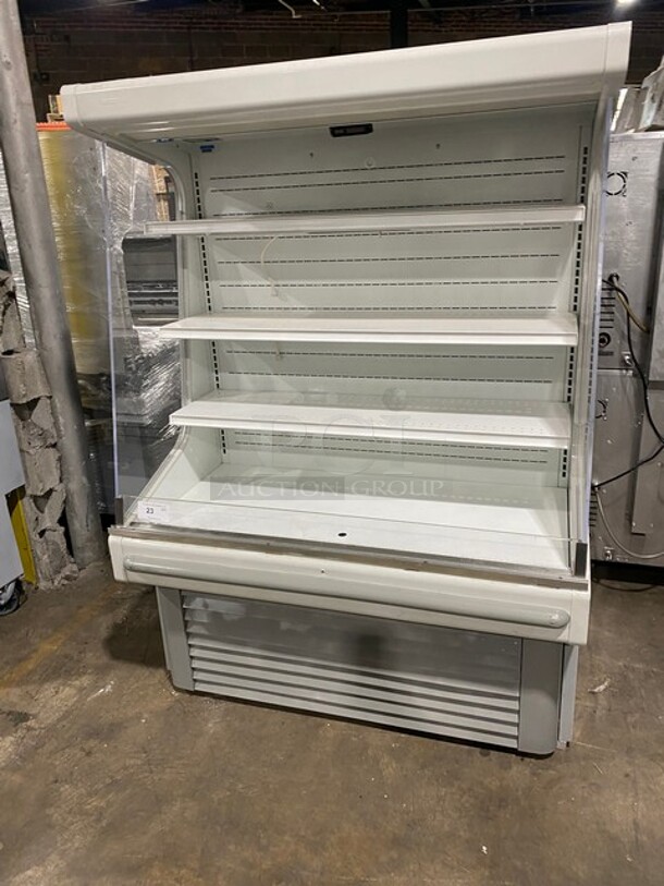 Hussman Commercial Refrigerated Open Grab-N-Go Case Merchandiser! With Clear Poly Sides! Stainless Steel Body! Model: GSVM5272 SN: 05D02305158 115V 60HZ 1 Phase