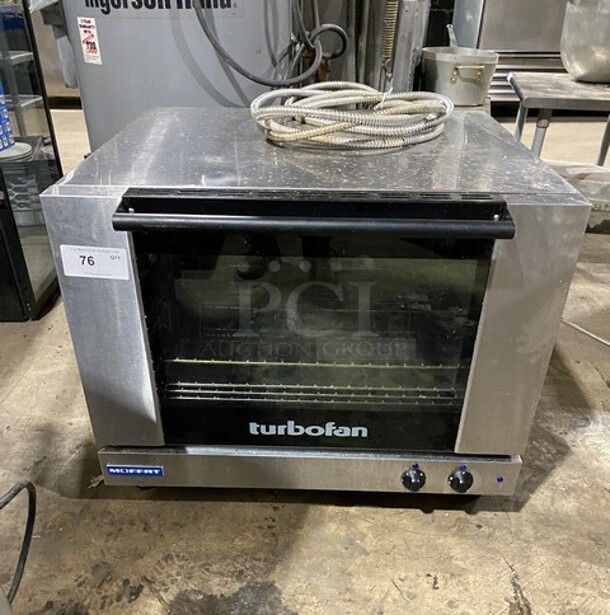 Turbofan Moffat Commercial Countertop Electric Powered Convection Oven! With View Through Door! Metal Oven Racks! All Stainless Steel! - Item #1107559