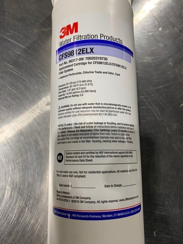 NEW! IN THE BOX! Water Filtration Replacement Cartridge! 4x Your Bid! - Image 6 of 7