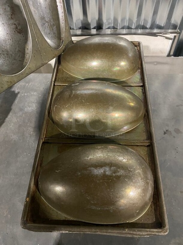 All One Money! Stainless Steel Large Egg Shape Cake Molds! - Image 5 of 5