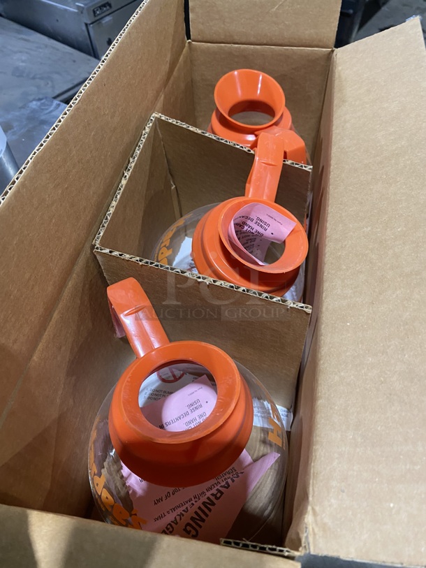New In the Box! 3  Glass Coffee Pots with Handles! 3x Your Bid! - Image 2 of 5