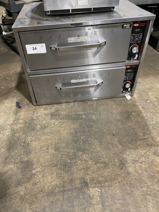 NICE! Hatco Commercial Countertop Electric Powered 2 Drawer Warmer! Solid Stainless Steel! Model: HDW2 SN: 8793151119 120V 60HZ 1 Phase