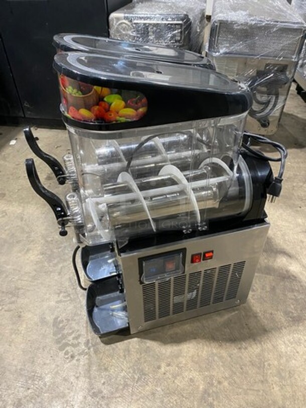 Vevor Commercial Countertop 2 Flavor Slushie/ Frozen Beverage Dispenser! Model: SC2 SN: 21043695 110V - Image 2 of 10