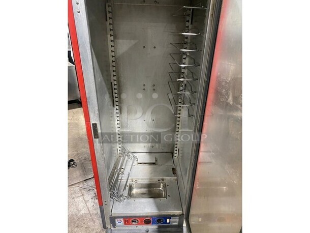 NICE! Metro C5 Stainless Steel Commercial Single Door Reach In Holding/Warming Cabinet Merchandiser on Commercial Casters! - Image 5 of 10
