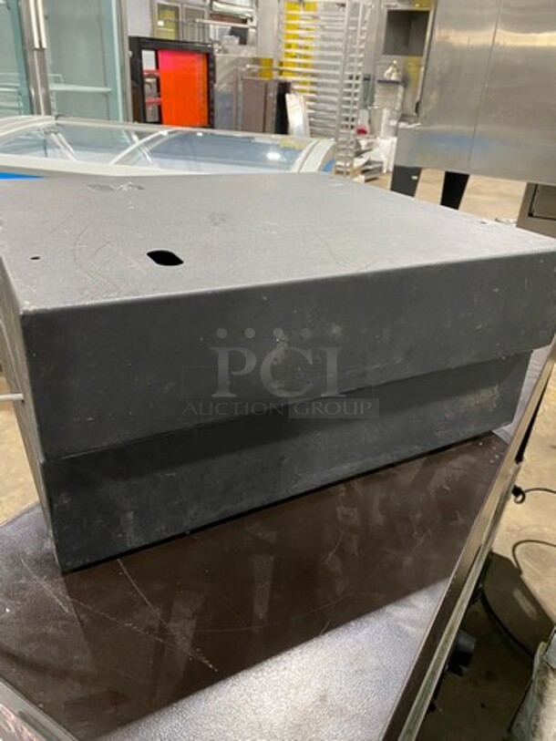 Black Metal Cash Box! 2x Your Bid! - Image 3 of 5