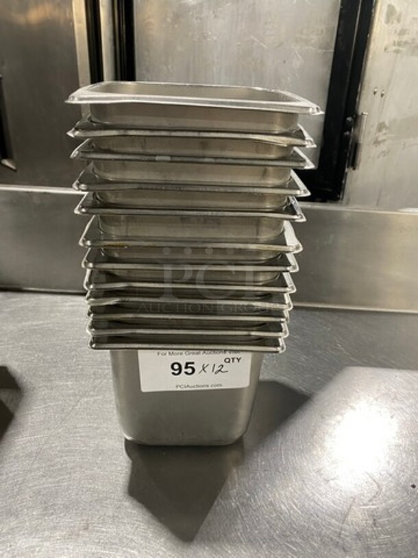 Commercial Steam Table/ Prep Table Food Pans! All Stainless Steel! 12x Your Bid! - Image 1 of 5