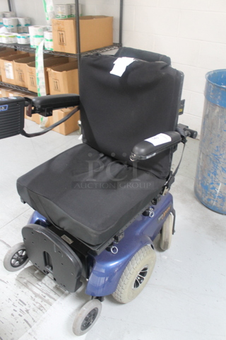 Pride Mobility Jazzy 1113 Blue Metal Electric Powered Chair.