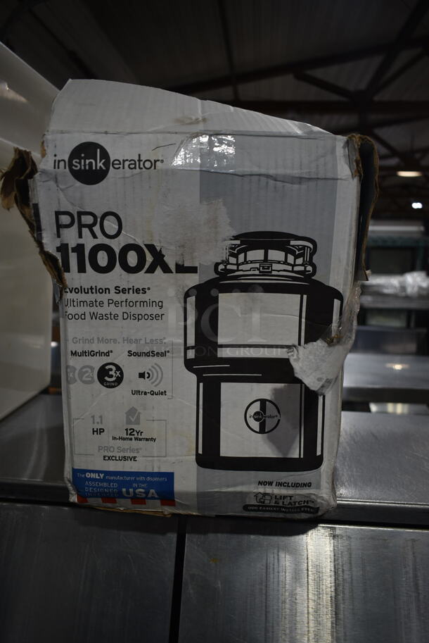 IN ORIGINAL BOX! Insinkerator Pro 1100XL Evolution Series Ultimate Performing Food Waste Dispenser.