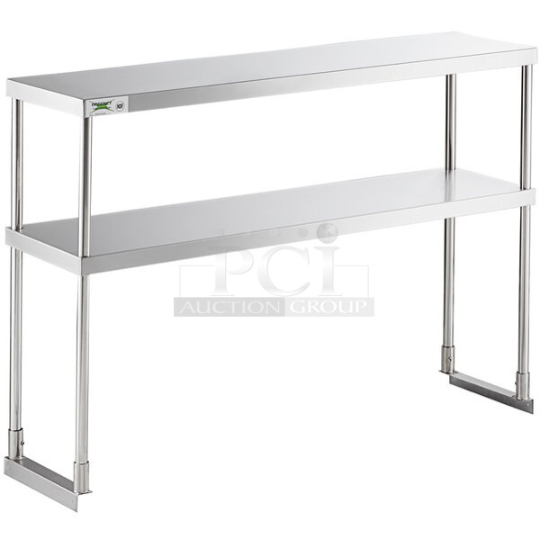BRAND NEW SCRATCH AND DENT! Regency 600S1248 Stainless Steel Double Deck Overshelf - 12