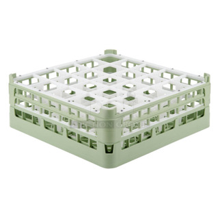 BRAND NEW! Vollrath 52711 Signature Full-Size Light Green 25-Compartment 5 11/16" Tall Glass Rack