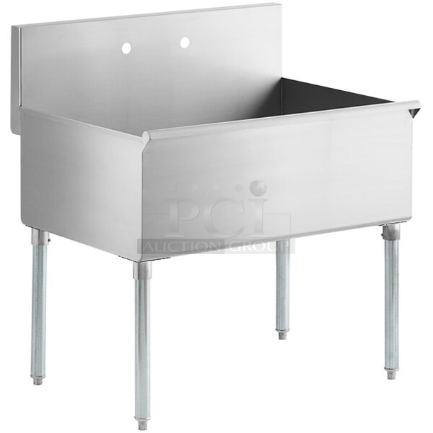 BRAND NEW SCRATCH AND DENT! Regency 6005136245B Stainless Steel Commercial Single Bay Sink.  - Image 1 of 5