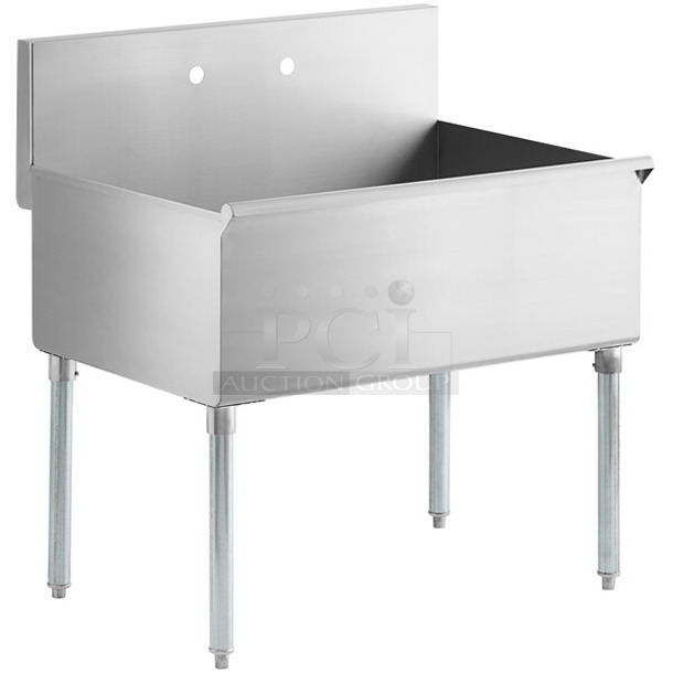 BRAND NEW SCRATCH AND DENT! Regency 6005136245B Stainless Steel Commercial Single Bay Sink. - Item #1114454
