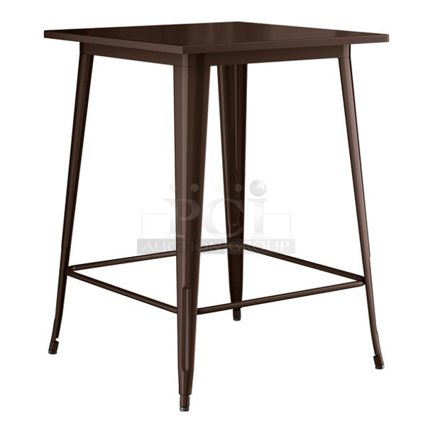BRAND NEW SCRATCH AND DENT! Lancaster Table & Seating 164BA3232 CPR Alloy Series 32" x 32" Copper Bar Height Outdoor Table - Image 1 of 2