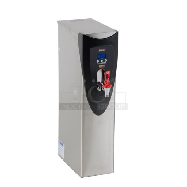 BRAND NEW SCRATCH AND DENT! 2024 Bunn 43600.0026 H5X Stainless Steel 5 Gallon 212 Degree Hot Water Dispenser. 120 Volts, 1 Phase.  - Image 1 of 7