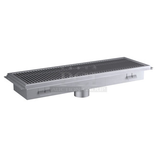BRAND NEW SCRATCH AND DENT! Regency 600FT1236SS 12" x 36" 14-Gauge Stainless Steel Floor Trough with Grate