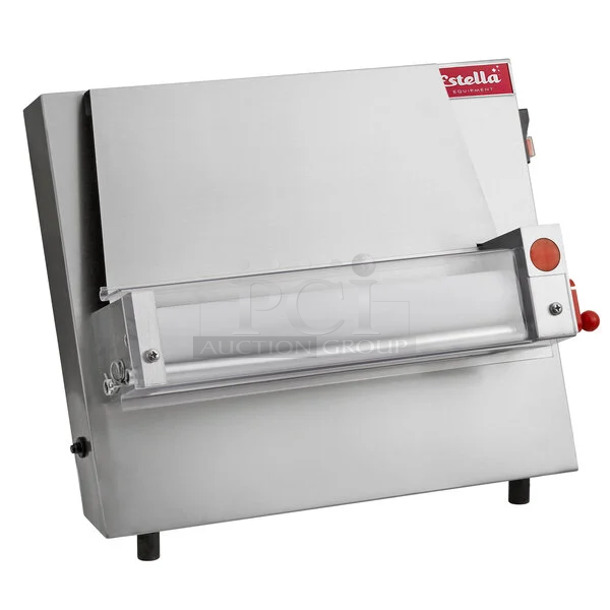 BRAND NEW SCRATCH AND DENT! Estella 348EDS12S 12" Countertop One Stage Dough Sheeter. 115 Volts, 1 Phase. Tested and Working! - Image 1 of 7