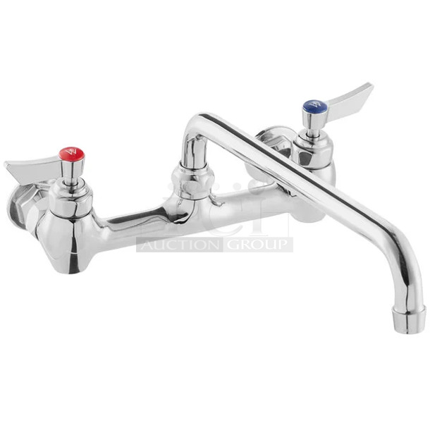 BRAND NEW SCRATCH AND DENT! Waterloo 750FW814 Wall-Mounted Faucet with 8" Centers and 14" Swing Spout - Image 1 of 4