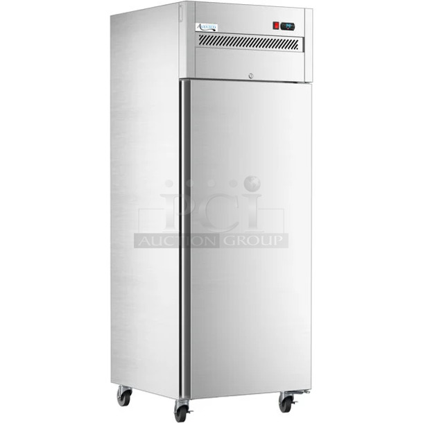 BRAND NEW SCRATCH AND DENT! 2023 Avantco 178Z1RHC Stainless Steel Commercial Single Door Reach In Cooler. 115 Volts, 1 Phase. Tested and Working! - Image 1 of 8