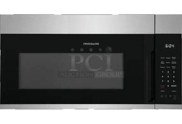 BRAND NEW SCRATCH AND DENT! 2021 Frigidaire FMOW1852AS Stainless Steel 1.8 Cu. Ft. Over-The-Range Microwave. Stock Picture Used For Gallery Picture. - Image 1 of 3