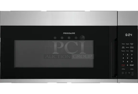 BRAND NEW SCRATCH AND DENT! 2021 Frigidaire FMOW1852AS Stainless Steel 1.8 Cu. Ft. Over-The-Range Microwave. Stock Picture Used For Gallery Picture.