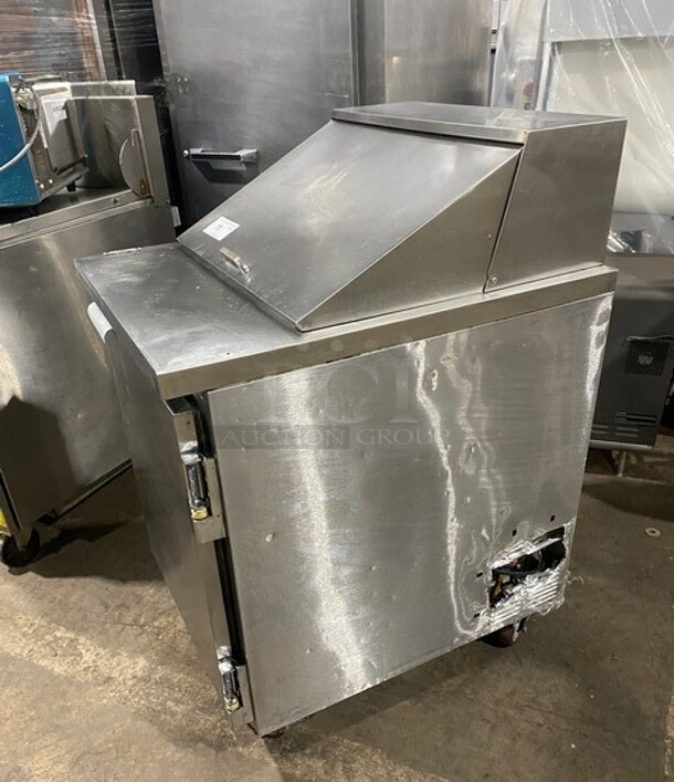 All Stainless Steel Refrigerated  Mega Top Sandwich Prep Table! ON Commercial Casters! - Image 2 of 9