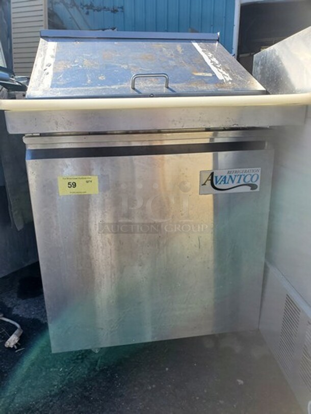 Avantco Single Door Sandwich Table on Casters!  - Image 2 of 4