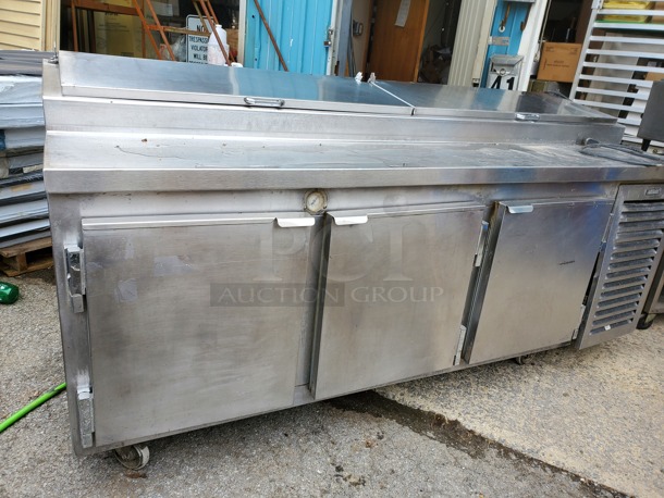 KAIRAK Three Door Prep Table|115V|on casters! - Image 3 of 5