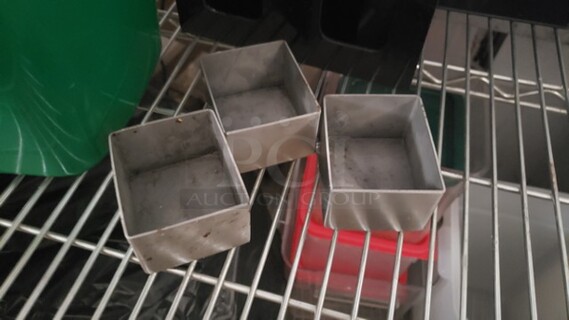 Lot of 3 Tablecraft Rectangular Stainless Steel Sugar Packet Holders