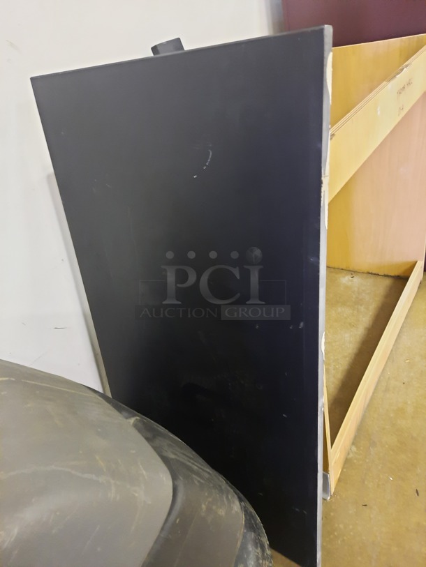 Filing Cabinet in Maroon and Wooden Unit and Black Slabe.
15X28X49.5 and 40X23X35. 2 Times Your Bid! (Main Building)  - Image 5 of 5