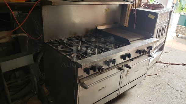 Garland Sunfire 6 Burner Range/ Griddle, & 2 Standard Oven! Natural Gas