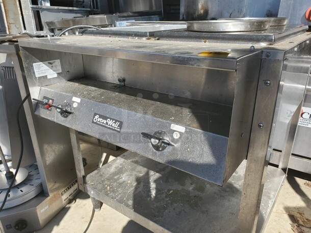 Vollrath ServeWell Electric Two Pan Hot Food Table/Steam Table 208-240V 31X32X34 Working  - Image 6 of 6