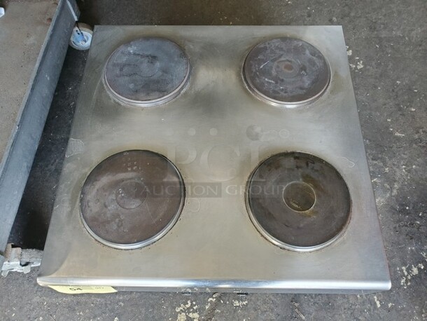 Nemco Electric 4 Burner/Solid cast iron burners Countertop Stove. 