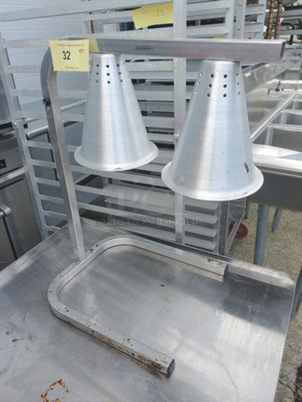 Aluminum Heat Lamp C-frame Freestanding 500 Watts 120v/60/1-ph (Bulbs not included)  - Image 1 of 2